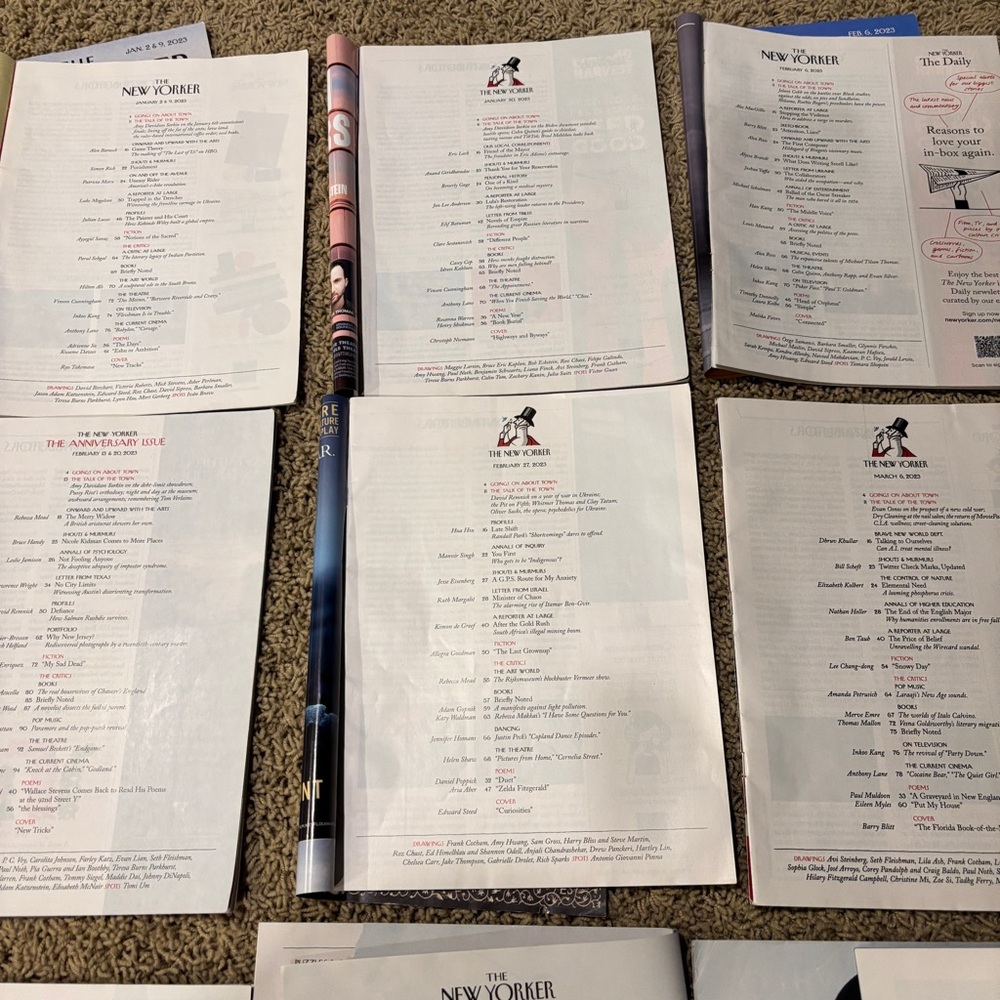 New Yorker Magazine Lot Bundle - 2023 (Jan-March) - Picture 5 of 7